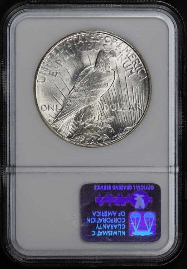 Reverse of this 1923-S Peace Dollar NGC MS-64