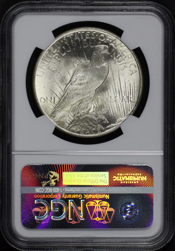Reverse of this 1924 Peace Dollar NGC MS-65