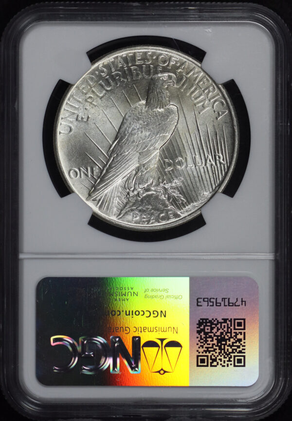 Reverse of this 1924 Peace Dollar NGC MS-67