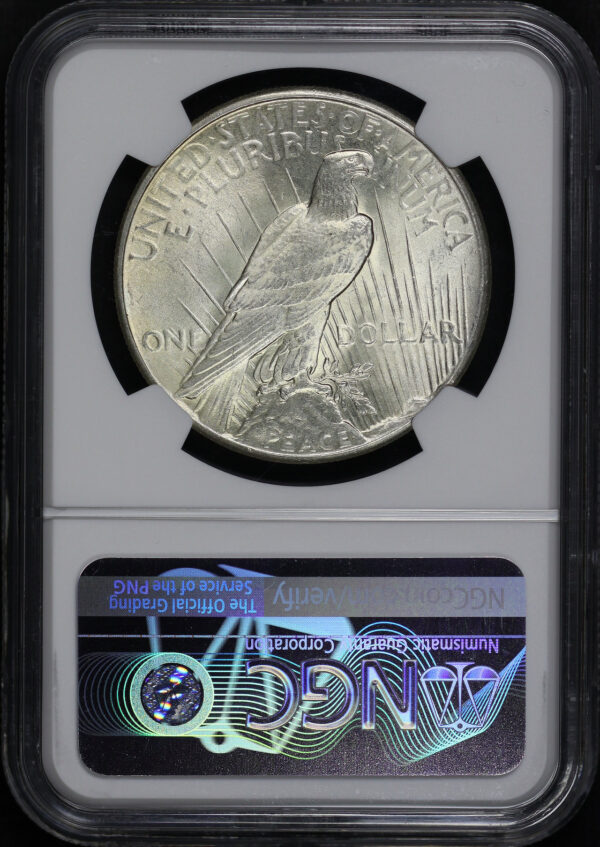Reverse of this 1926 Peace Dollar NGC MS-63