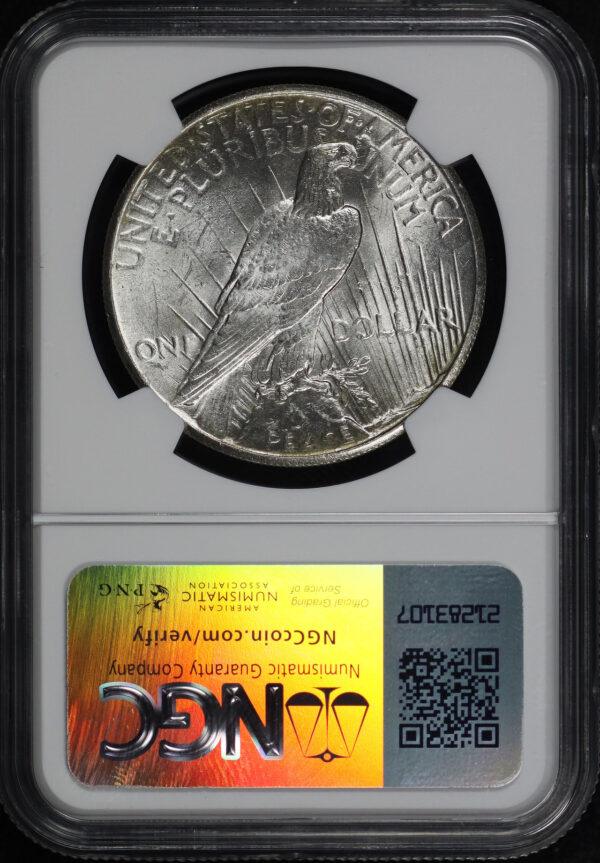 Reverse of this 1926 Peace Dollar NGC MS-63