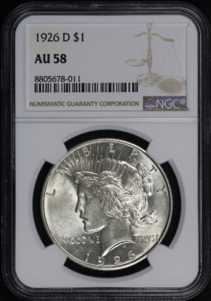 Obverse of this 1926-D Peace Dollar NGC AU-58