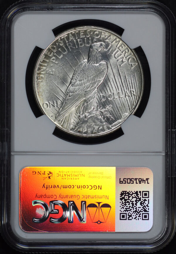 Reverse of this 1926-D Peace Dollar NGC MS-61