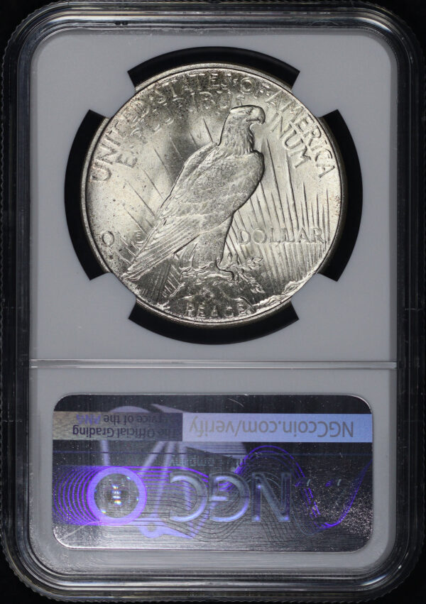 Reverse of this 1926-S Peace Dollar NGC MS-63