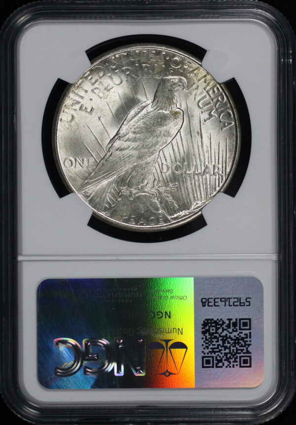Reverse of this 1926-S Peace Dollar NGC MS-63