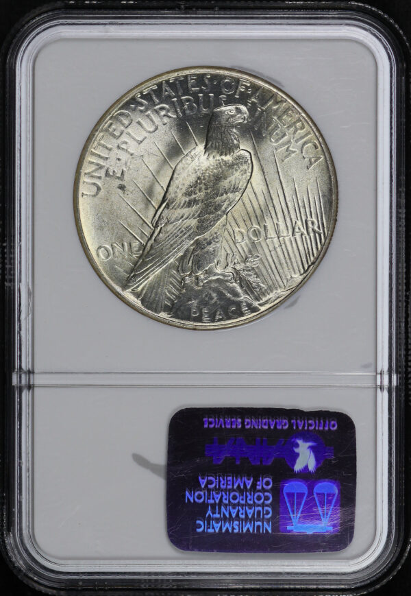 Reverse of this 1928 Peace Dollar NGC MS-63