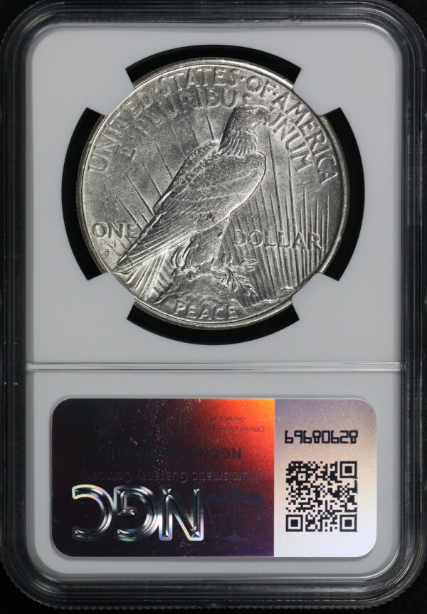 Reverse of this 1928-S Peace Dollar NGC MS-60