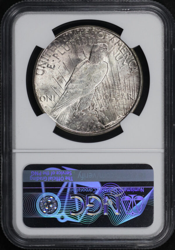 Reverse of this 1928-S Peace Dollar NGC MS-63