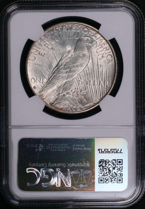 Reverse of this 1934-D Peace Dollar NGC MS-64