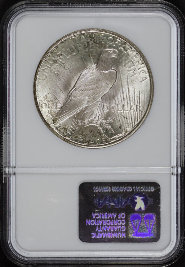 Reverse of this 1934-D Peace Dollar NGC MS-64