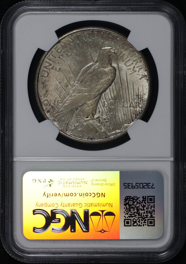 Reverse of this 1934-S Peace Dollar NGC MS-64
