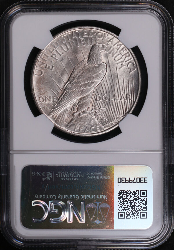Reverse of this 1935-S Peace Dollar NGC AU-58