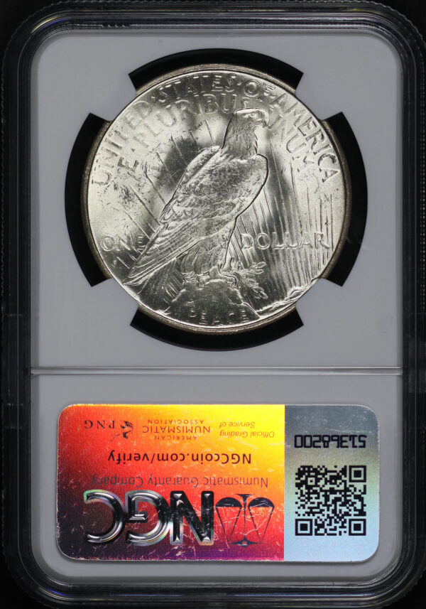 Reverse of this 1935-S Peace Dollar NGC MS-64