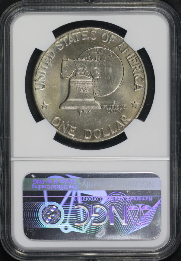 Reverse of this 1776 -1976 Type 2 Ike Dollar $1 NGC MS-67