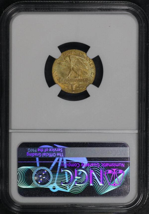 Reverse of this 1915-S $2.50 Panama Pacific Gold Commemorative NGC MS-67
