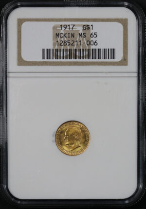 Obverse of this 1917 G$1 McKinley Gold Commemorative NGC MS-65