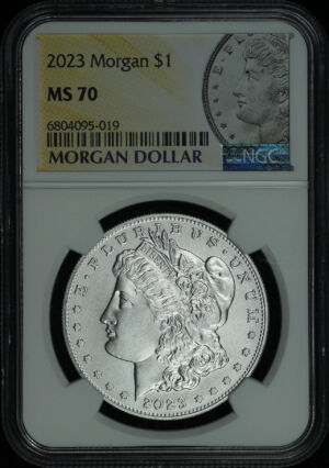 Obverse of this 2023 Morgan Dollar NGC MS-70