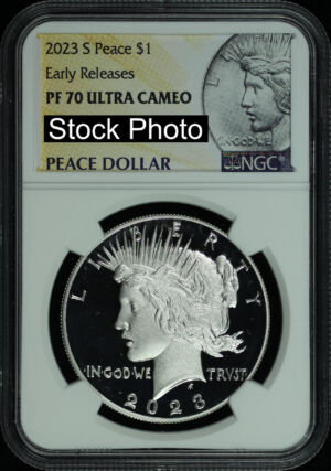 Obverse of this 2023-S Peace Dollar NGC PF-70 UC Early Release
