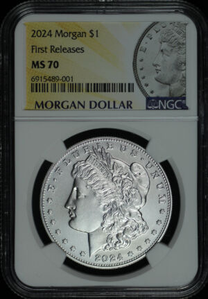 Obverse of this 2024 Morgan Dollar NGC MS-70