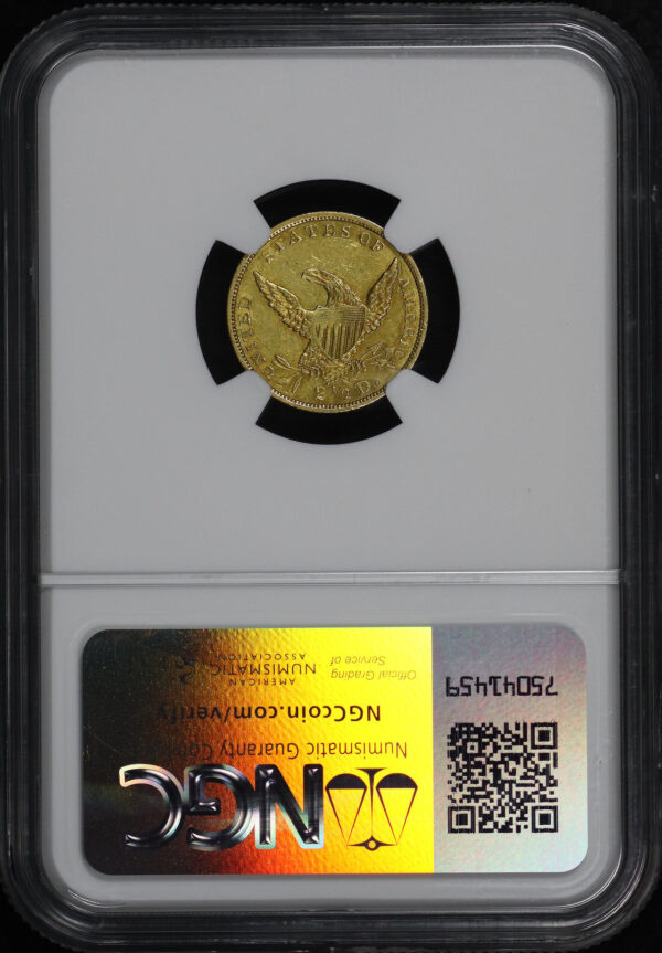 Reverse of this 1836 Classic Head $2.5 NGC AU-55