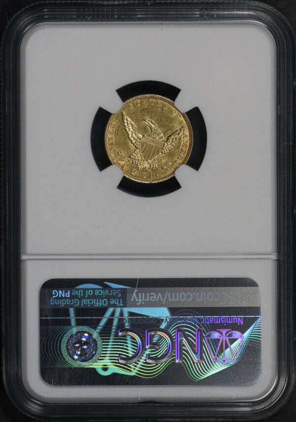 Reverse of this 1836 Classic Head $2.5 NGC MS-62