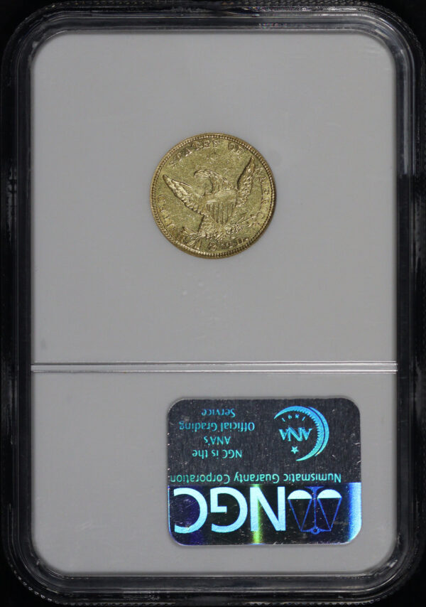Reverse of this 1838-C Classic Head $2.5 NGC AU-58
