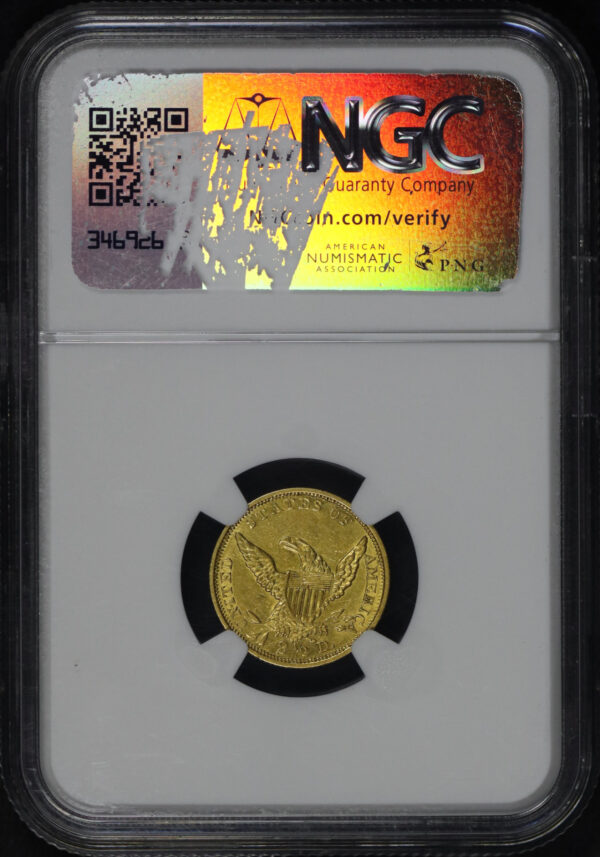 Reverse of this 1839-O Classic Head $2.5 NGC AU-58