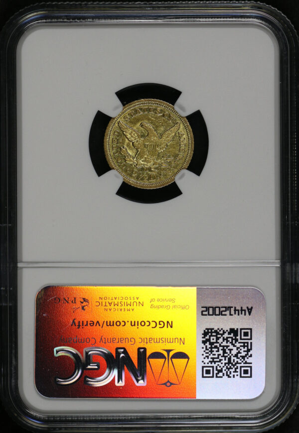 Reverse of this 1844-D Liberty Head $2.5 NGC AU-55