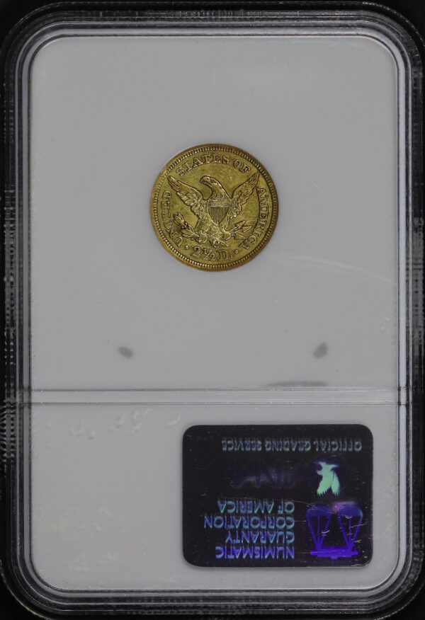 Reverse of this 1848-C Liberty Head $2.5 NGC XF-45