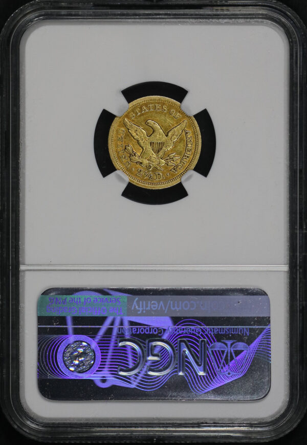 Reverse of this 1850-O Liberty Head $2.5 NGC AU-55