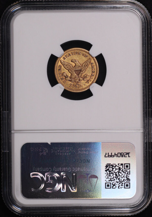 Reverse of this 1856-S Liberty Head $2.5 NGC AU-53