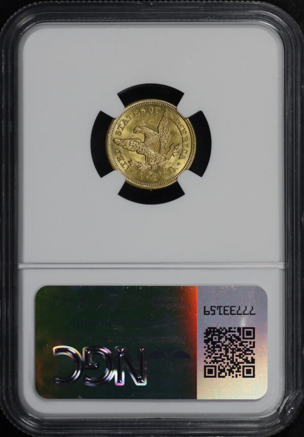 Reverse of this 1856-S Liberty Head $2.5 NGC MS-62