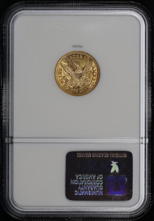 Reverse of this 1871-S Liberty Head $2.5 NGC MS-61