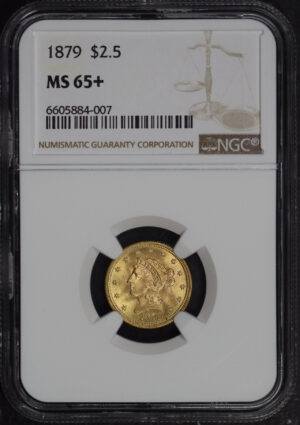 Obverse of this 1879 Liberty Head $2.5 NGC MS-65+