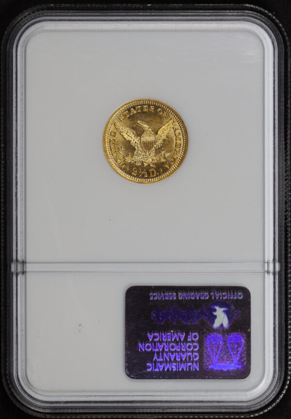 Reverse of this 1892 Liberty Head $2.5 NGC MS-63