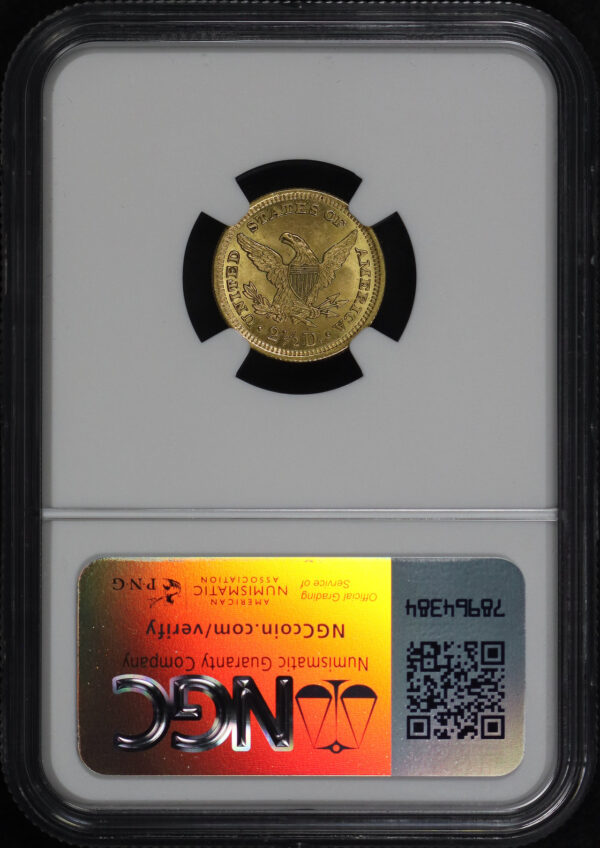 Reverse of this 1899 Liberty Head $2.5 NGC MS-65