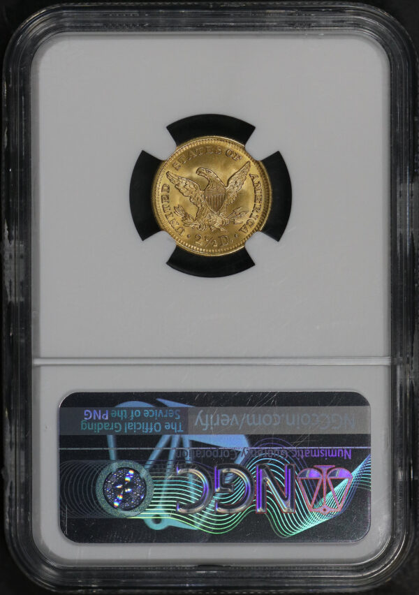 Reverse of this 1905 Liberty Head $2.5 NGC MS-68