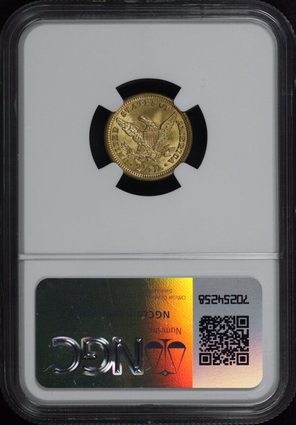 Reverse of this 1907 Liberty Head $2.5 NGC MS-66+