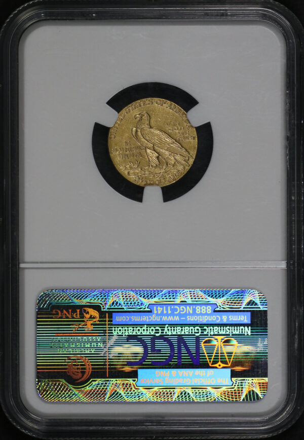 Reverse of this 1911 Indian $2.5 NGC AU-58