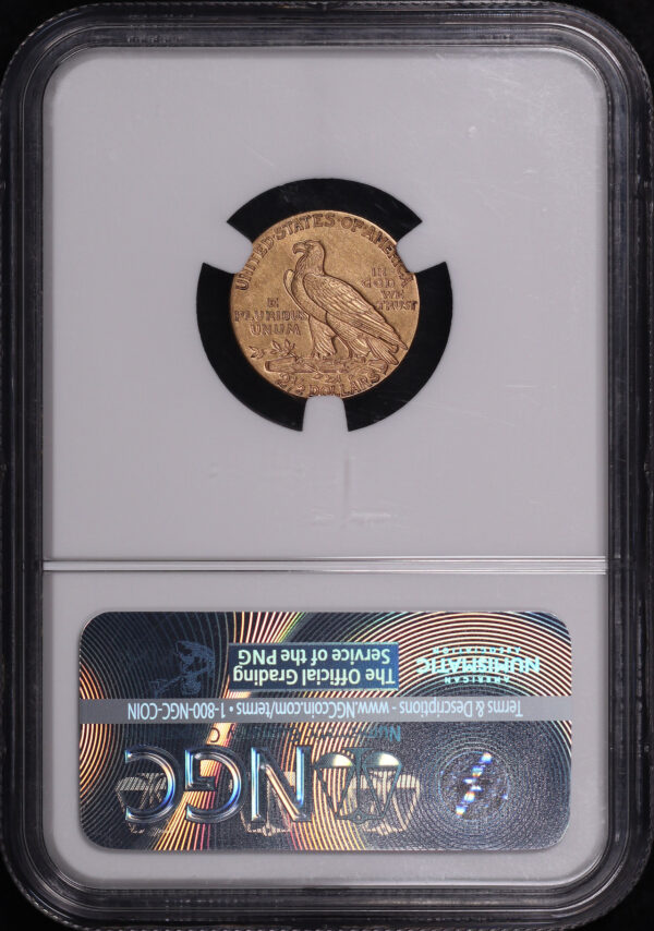 Reverse of this 1914 Indian $2.5 NGC MS-62