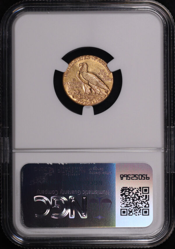 Reverse of this 1927 Indian $2.5 NGC MS-61