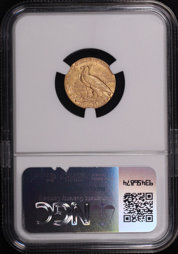 Reverse of this 1927 Indian $2.5 NGC MS-62