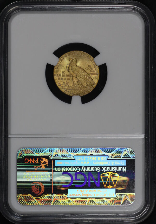 Reverse of this 1927 Indian $2.5 NGC MS-64