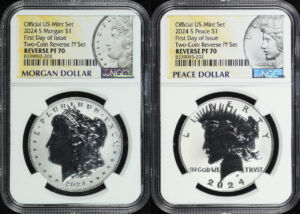 Obverse of this 2024-S Morgan & Peace Dollar NGC PF-70 Reverse Proof First Day of Issue