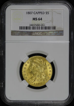 Obverse of this 1807 Capped Bust $5 NGC MS-64