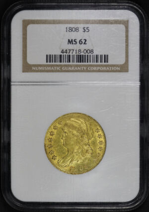 Obverse of this 1808 Capped Bust $5 NGC MS-62