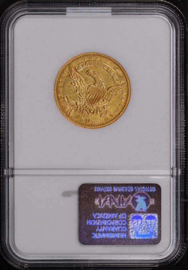Reverse of this 1834 Capped Bust $5 NGC XF-45