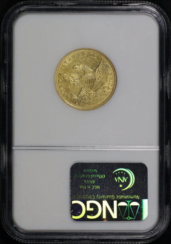 Reverse of this 1838 Classic Head $5 NGC AU-53