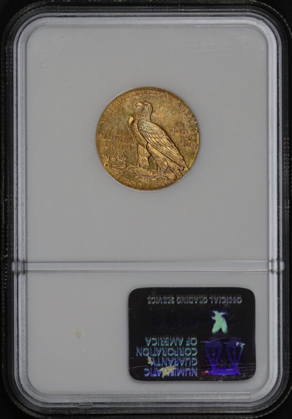 Reverse of this 1909-D Indian $5 NGC MS-63