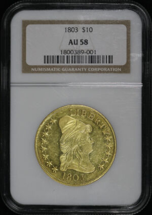 Obverse of this 1803 Draped Bust $10 NGC AU-58